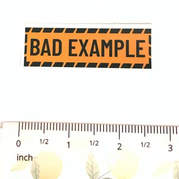 Bad Example Vinyl Sticker - Picture 3 of 3